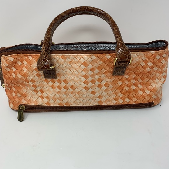 Samantha Brown Tan Orange Woven Wine Cooler Bag - Picture 7 of 13